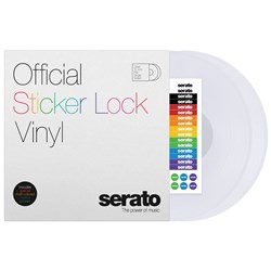 Serato 12" Sticker Lock Control Vinyl - Pair (Clear)