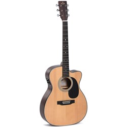 Sigma 000MC-1E Acoustic Guitar w/ Solid Sitka Spruce Top Cutaway & Pickup