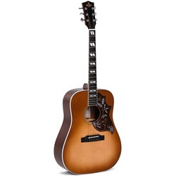 Sigma DM-SG5 Acoustic Guitar w/ Solid Sitka Spruce Top & Pickup (Sunburst)