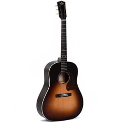 Sigma JM-SG45 Acoustic Guitar w/ Solid Sitka Spruce Top & Pickup (Sunburst)