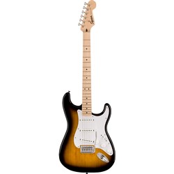 Squier Sonic Stratocaster w/ Maple Fingerboard & White Pickguard (2-Color Sunburst)