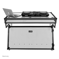 UDG Ultimate Portable Z-Style DJ Table Plus w/ Wheels (White)