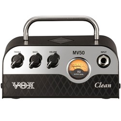 Vox MV50 Clean Nutube Class D Mini Guitar Ampr Head 50w-4 Ohms, 25w-8 Ohms, 12.5w-16 Ohm