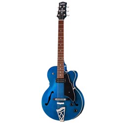 Vox Giulietta 3D Archtop Acoustic Electric Guitar w/ Gig Bag (Trans Blue)