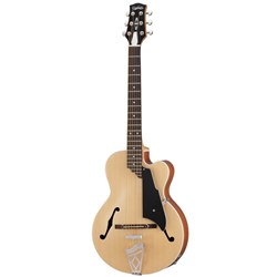 Vox Giulietta 3PS Archtop Guitar w/ Piezo Pickup & Gig Bag (Natural)