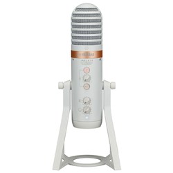 Yamaha AG01B USB Microphone for Live Streaming w/ High-Performance Mixer (White)