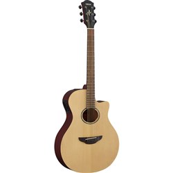 Yamaha APX600 Matte Thin-Line Acoustic Guitar w/ Cutaway & Pickup (Natural Satin)