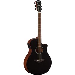 Yamaha APX600 Matte Thin-Line Acoustic Guitar w/ Cutaway & Pickup (Smoky Black)