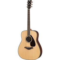Yamaha FG830 Acoustic Dreadnought w/Solid Spruce Top (Natural)
