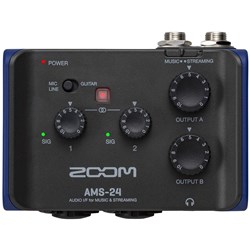 Zoom AMS-24 2-in / 4-out USB Audio Interface for Recording & Streaming