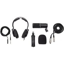 Zoom ZDM1 Podcasting Mic Pack w/ Headphone, Stand, Mic & Cables