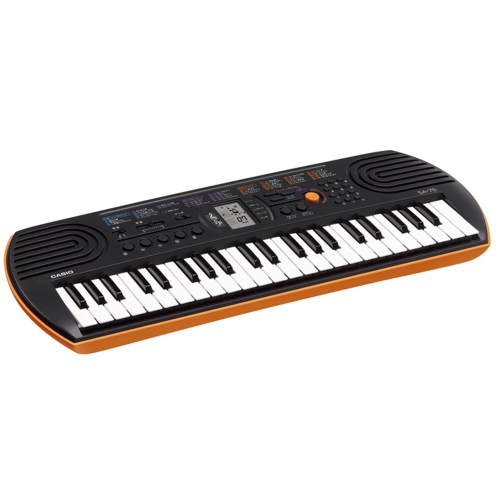 Casio SA76 44 Keys 100 Tones Keyboard bundle with Casio Power Supply 