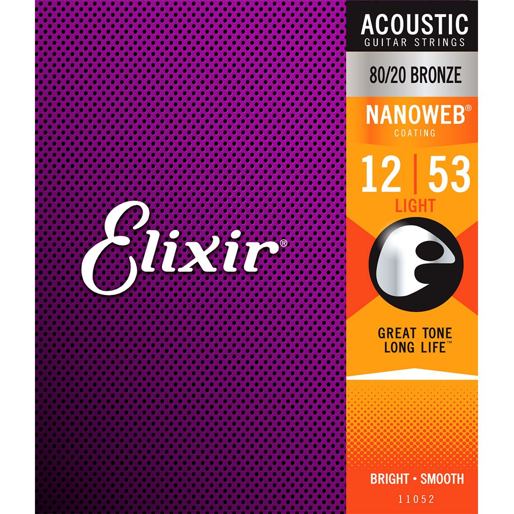Light NEW Elixir Nanoweb 80/20 Bronze Mandolin String .010-.034 