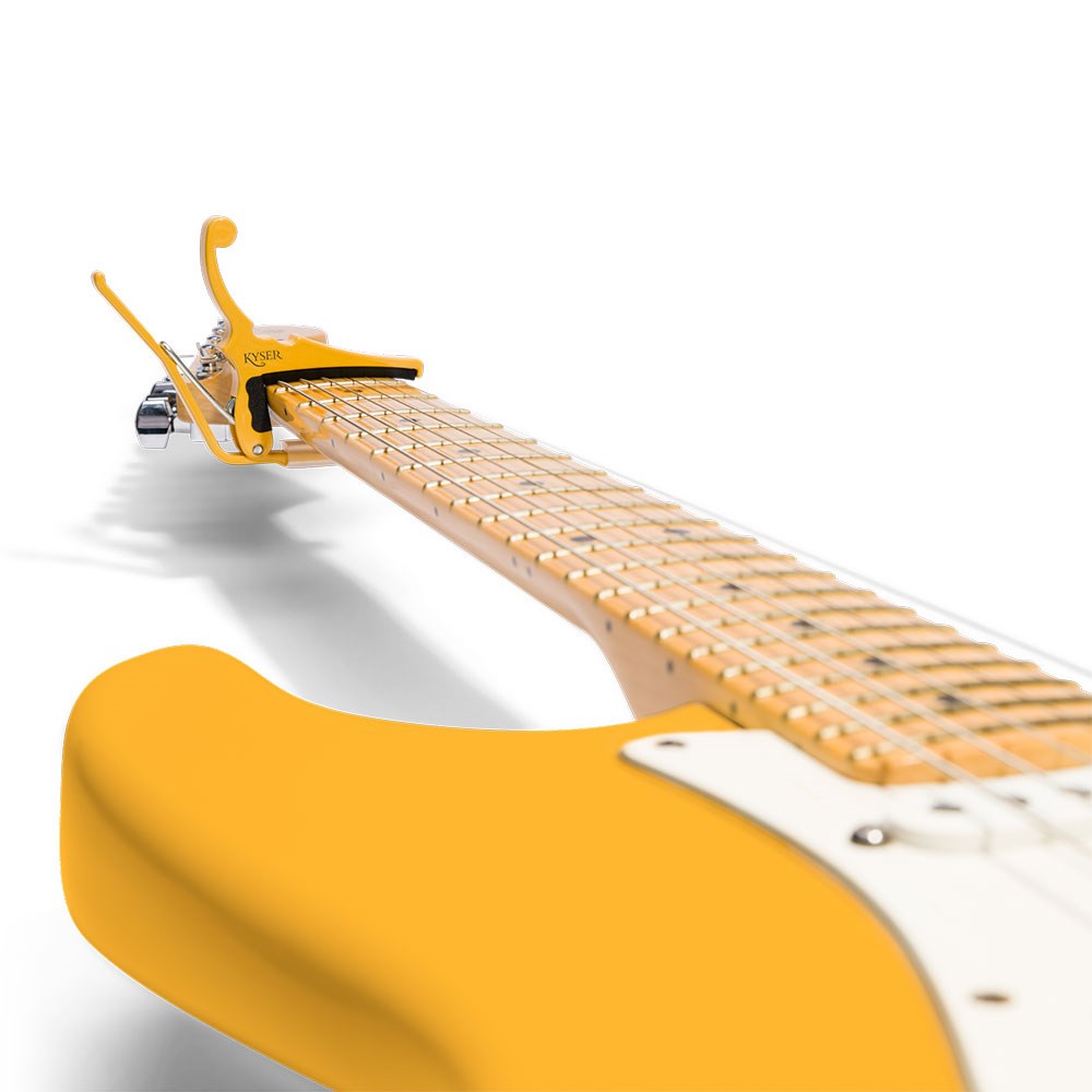 Gold Kyser Quick-Change Capo for 6-string acoustic guitars 