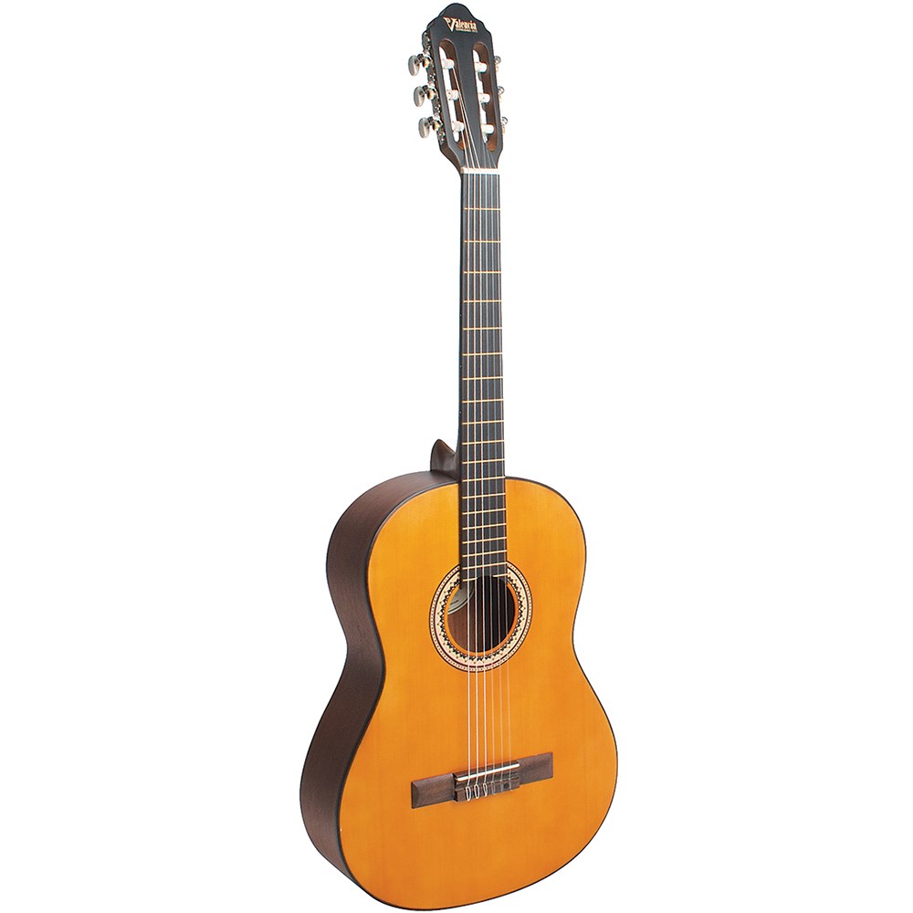 Valencia VC204 200 Series 4/4 Nylon String Guitar Antique Natural Satin 