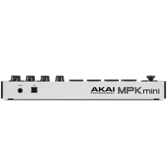 Akai MPK Mini mk3 Compact Keyboard & Pad Controller w/ Encoders & Software (White)