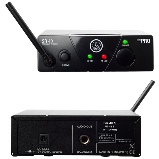 AKG WMS40 Dual Instrument Wireless System Band US25A/C (537.500/539.300MHz)