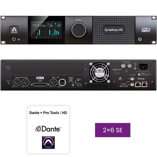 Apogee Symphony I/O MKII 2x6 SE Configuration Dante + PT HD Audio Interface