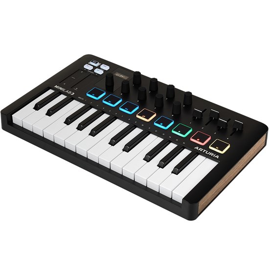 Arturia MiniLab Mk3 25-Key Universal MIDI Controller (Black)