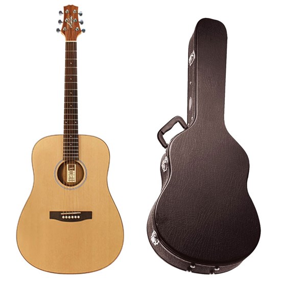 Ashton D20 Acoustic Guitar w/ APWCC Case (Natural Matte)