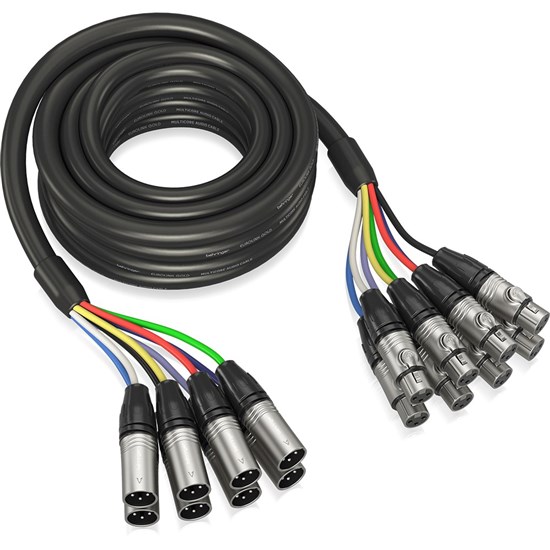 Behringer GMX-500 Gold Performance 8-Way Multicore Cable w/ XLR Connectors (5m)
