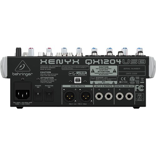 Behringer Xenyx QX1204USB 12-Input Mixer w/ FX & USB