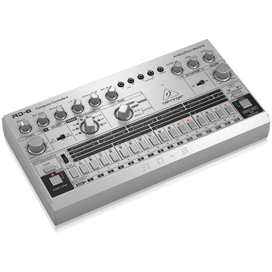 Behringer RD6 Classic 606 Analog Drum Machine w/ 16 Step Sequencer (Silver)