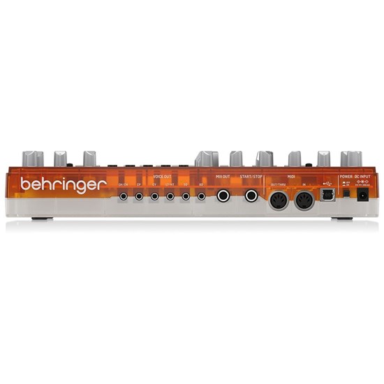 Behringer RD6 Classic 606 Analog Drum Machine w/ 16 Step Sequencer (Tangerine)