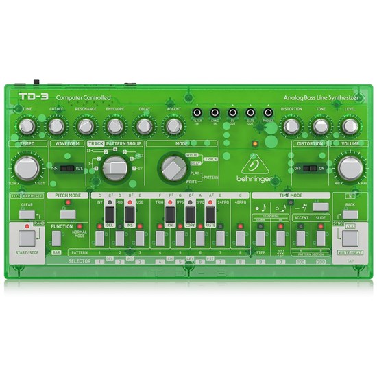 Behringer TD3 Analog Bass Line Synth w/ VCO, VCF & 16-Step Sequencer (Lime)