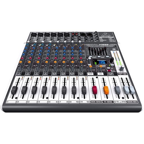 Behringer Xenyx QX1222USB 16-Input USB Mixer with XLR and Stereo Breakout Cables 