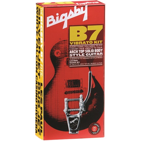 Bigsby B7 Vibrato Kit for Arch Top Solid Body Guitars (Chrome)