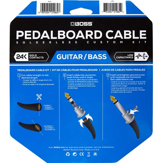 Boss BCK24 Premium Solderless Pedalboard Cable Kit (24-Piece)