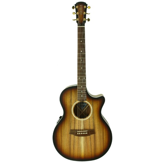 Cole Clark AN2EC-BLBL-SUN Acoustic Electric Guitar w/ Cutaway (Sunburst) inc Case