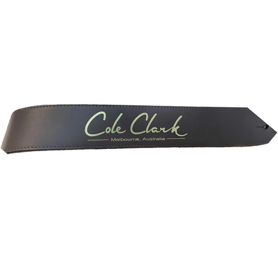Cole Clark Leather Guitar Strap (Saddle Brown/Gold)