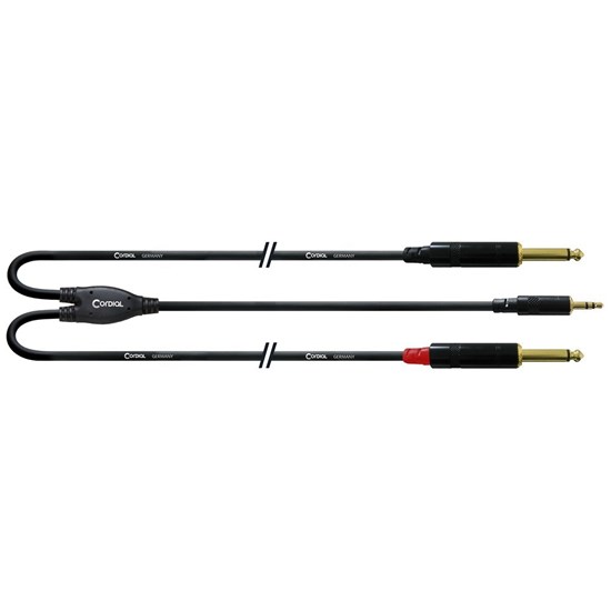 Cordial Essentials REAN 3.5mm Stereo Gold to 2x 1/4