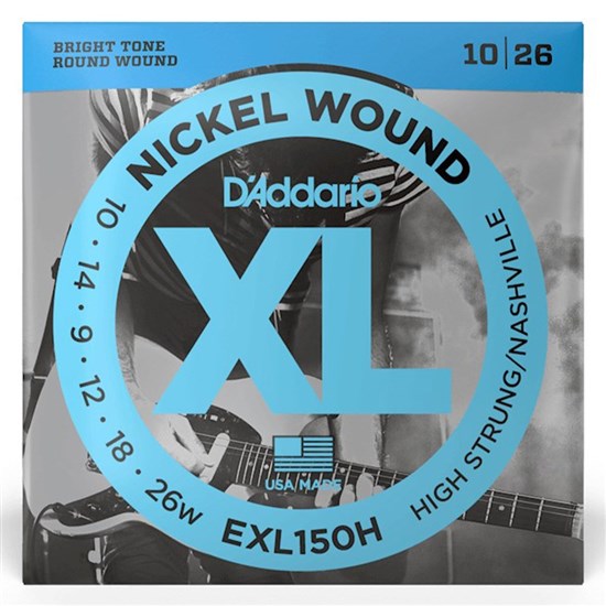 D'Addario EXL150H Nickel Wound Electric Guitar Strings, H-S/Nashville Tuning, 10-26