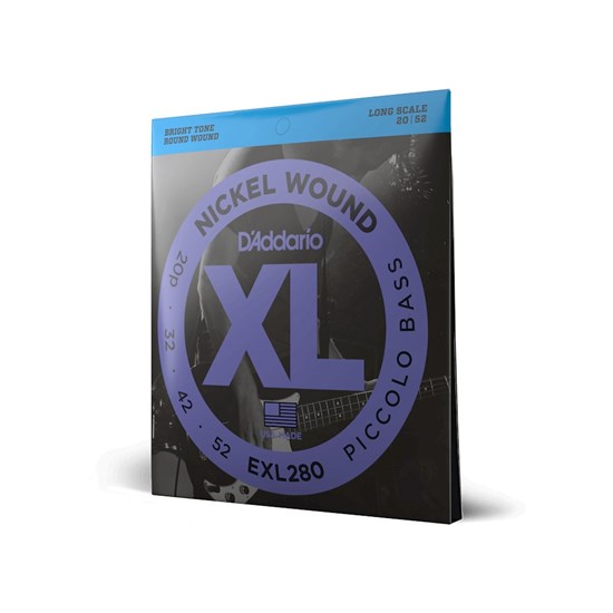 D'Addario EXL280 Nickel Wound Piccolo Bass Strings Long Scale (20-52)