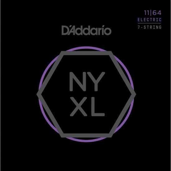 D'Addario NYXL1164 Nickel Wound 7-String Electric Guitar Strings - Medium (11-64)