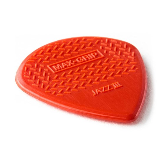 Dunlop Max Grip Jazz III Nylon Pick 6-Pack (Red)