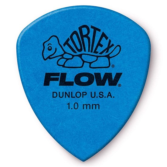 Dunlop Tortex Flow Guitar Pick 12-Pack - Blue (1.00mm)