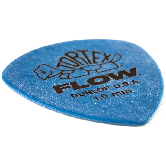 Dunlop Tortex Flow Guitar Pick 12-Pack - Blue (1.00mm)