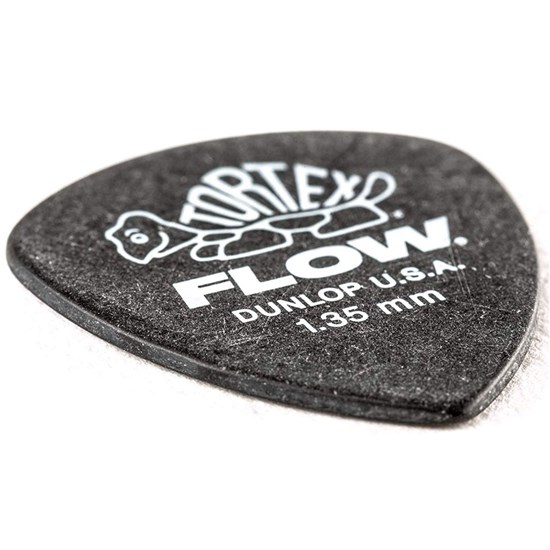 Dunlop Tortex Flow Guitar Pick 12-Pack - Black (1.35mm)