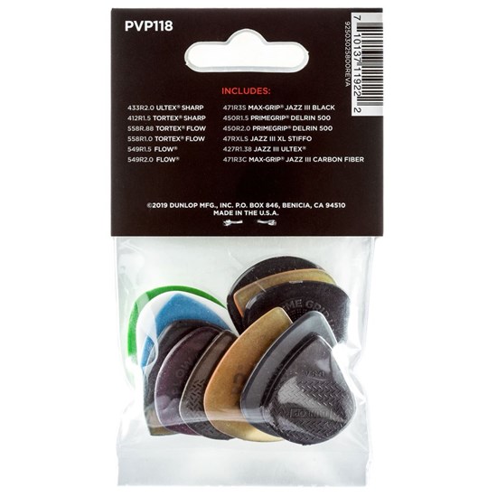 Dunlop PVP118 Shred Pick Variety 12-Pack