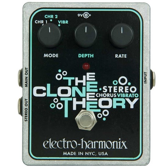 Electro Harmonix Stereo Clone Theory Analog Chorus / Vibrato Pedal