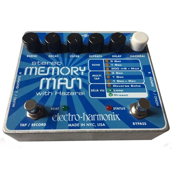 Electro Harmonix Stereo Memory Man w/ Hazarai Digital Delay / Looper Pedal