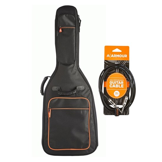 Epiphone Les Paul Special Electric Guitar Pack w/ Orange Crush 12 & Accesories (Ebony)