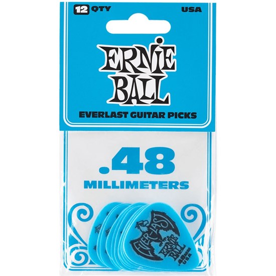 Ernie Ball .48mm Blue Everlast Picks 12-PACK