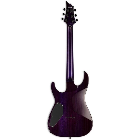 ESP LTD H-200FM Electric Electric Guitar w/ Flame Maple Top (See Thru Purple)