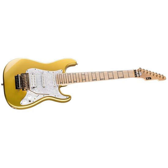 ESP LTD Javier Reyes V8 8-String Electric Guitar (Metallic Gold)