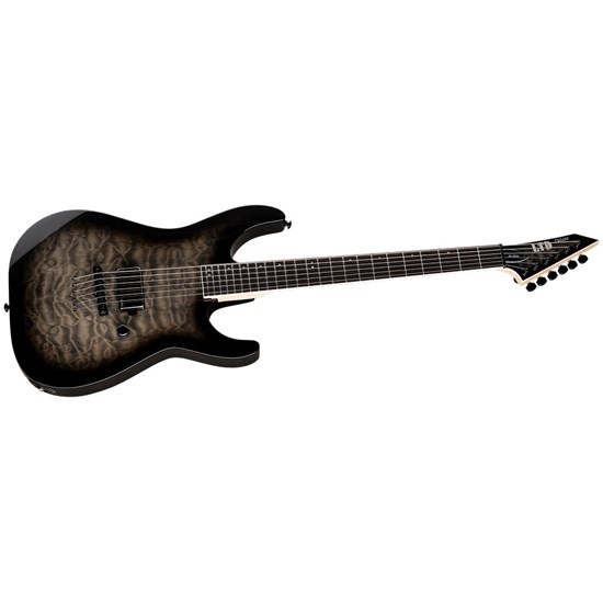 ESP LTD M-1001NT with Quilted Maple Top (Charcoal Burst)